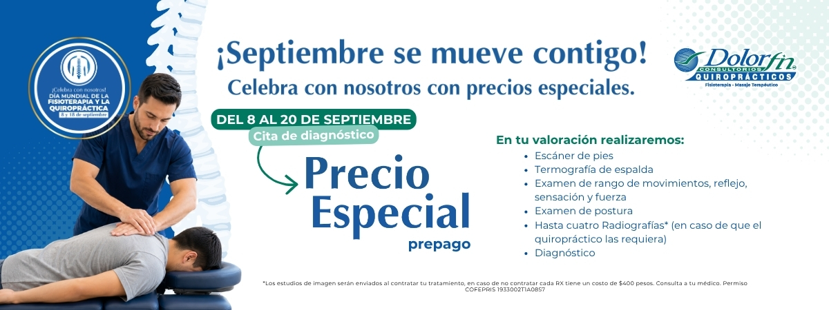 Aprovecha nuestro precio especial para nuevos pacientes en cita de valoración prepago.