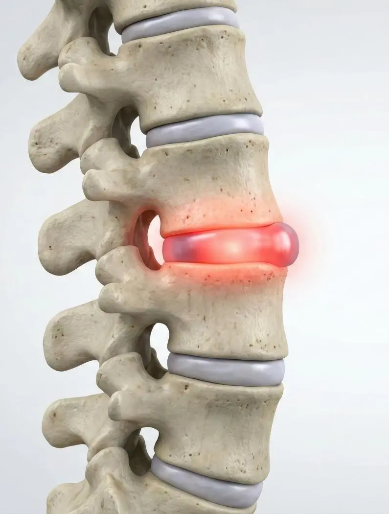 Hernia discal en columna lumbar o cervical
