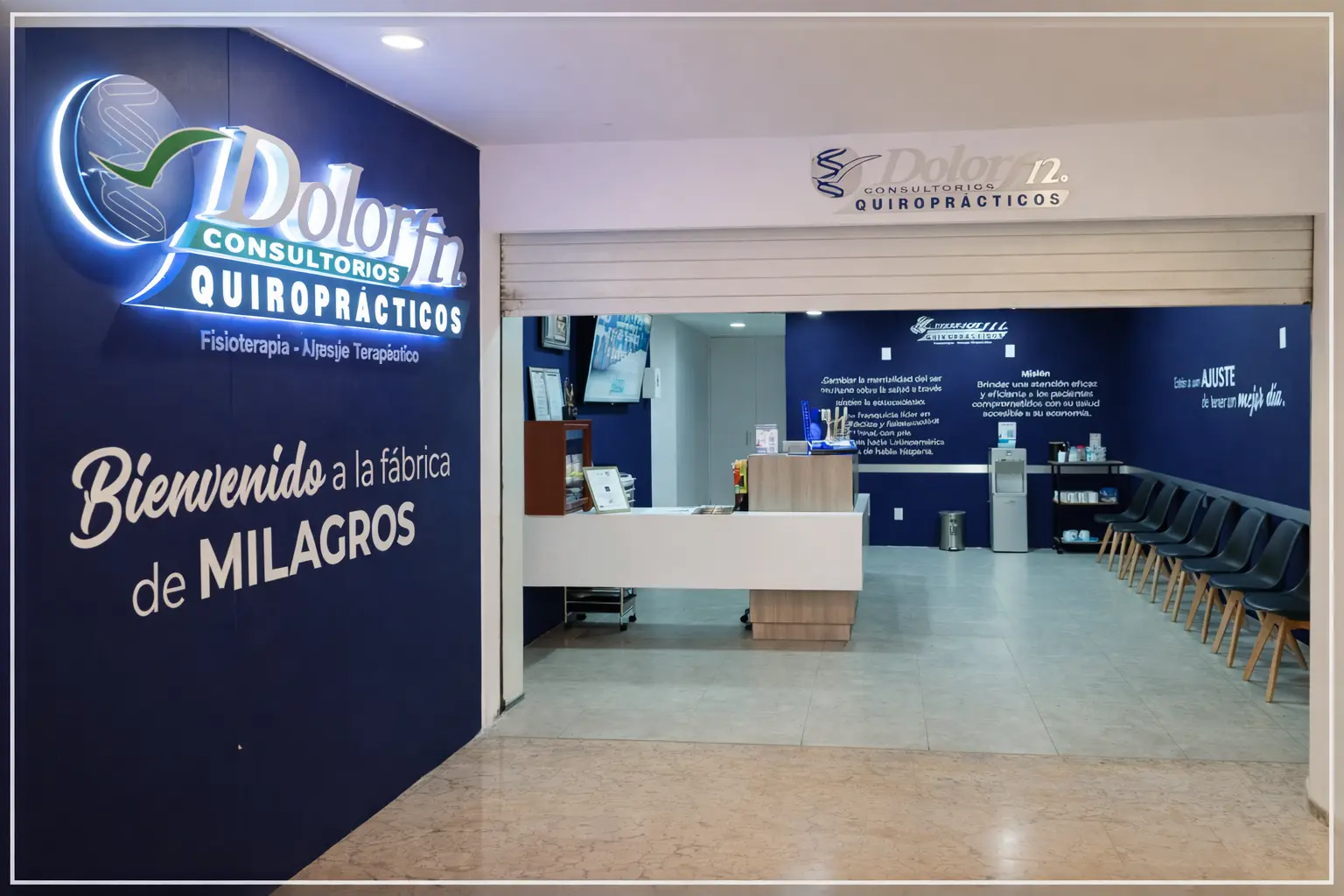 Área común y ambiente terapéutico en Dolorfin Galerías Querétaro – Los Virreyes